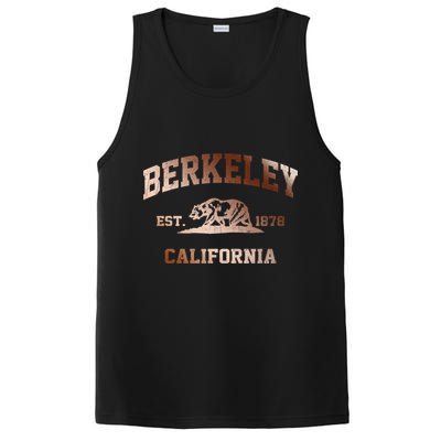 Berkeley California Ca Vintage State Athletic Style Gift PosiCharge Competitor Tank