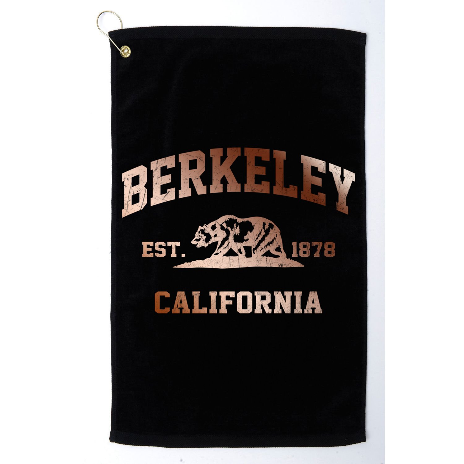 Berkeley California Ca Vintage State Athletic Style Gift Golf Towel