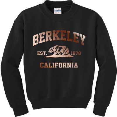 Berkeley California Ca Vintage State Athletic Style Gift Kids Sweatshirt