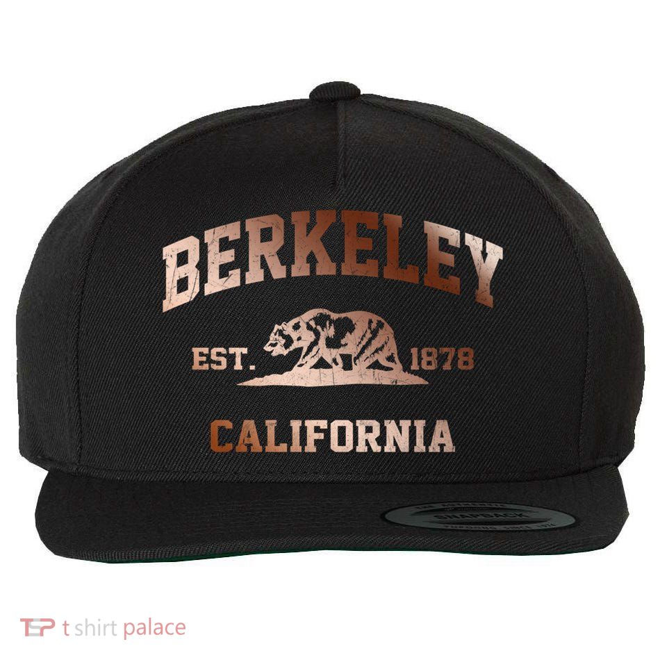 Berkeley California Ca Vintage State Athletic Style Gift Wool Snapback Cap