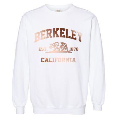 Berkeley California Ca Vintage State Athletic Style Gift Garment-Dyed Sweatshirt