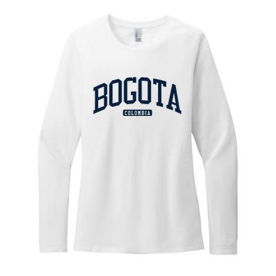 Bogota Colombia College University Style Womens CVC Long Sleeve Shirt