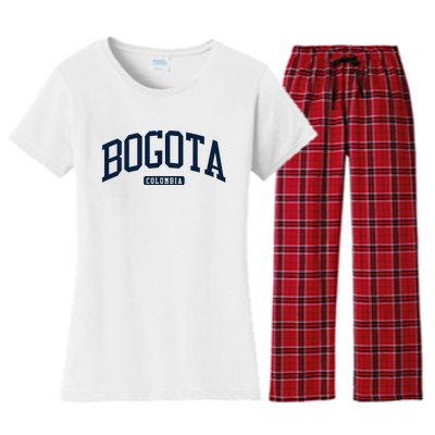 Bogota Colombia College University Style Women's Flannel Pajama Set