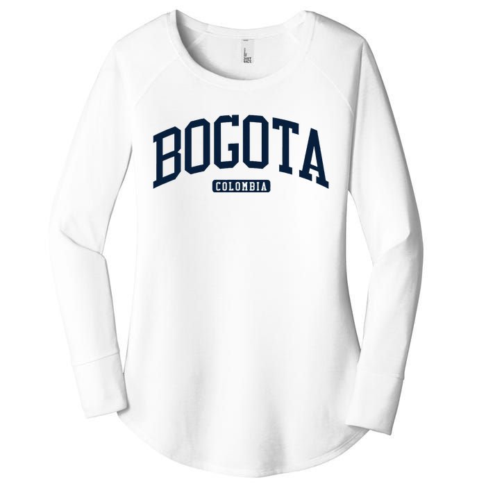 Bogota Colombia College University Style Women's Perfect Tri Tunic Long Sleeve Shirt