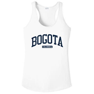 Bogota Colombia College University Style Ladies PosiCharge Competitor Racerback Tank