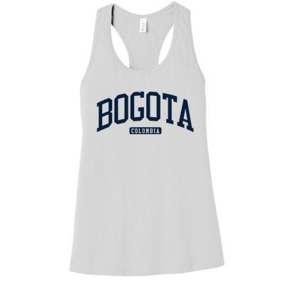 Bogota Colombia College University Style Women's Racerback Tank