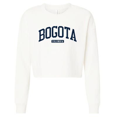 Bogota Colombia College University Style Cropped Pullover Crew