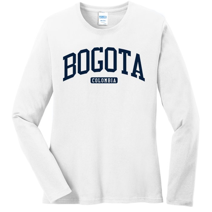 Bogota Colombia College University Style Ladies Long Sleeve Shirt