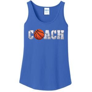 Basketball Coach Coaching Assistant Coach Basketball Team Funny Gift Ladies Essential Tank