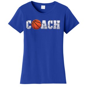 Basketball Coach Coaching Assistant Coach Basketball Team Funny Gift Women's T-Shirt