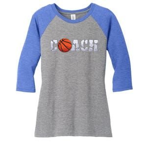 Basketball Coach Coaching Assistant Coach Basketball Team Funny Gift Women's Tri-Blend 3/4-Sleeve Raglan Shirt