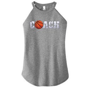 Basketball Coach Coaching Assistant Coach Basketball Team Funny Gift Women's Perfect Tri Rocker Tank