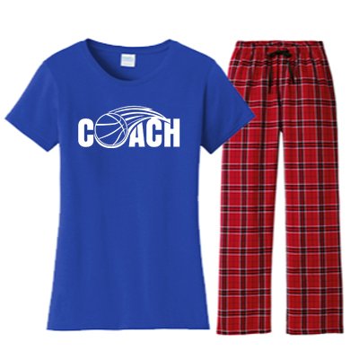 Basketball Coach Coaching Basketballer Trainer Gift Women's Flannel Pajama Set