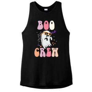 Boo Crew Cute Ghost Halloween Costume Spooky Season Cute Gift Ladies PosiCharge Tri-Blend Wicking Tank