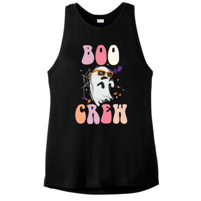 Boo Crew Cute Ghost Halloween Costume Spooky Season Cute Gift Ladies PosiCharge Tri-Blend Wicking Tank