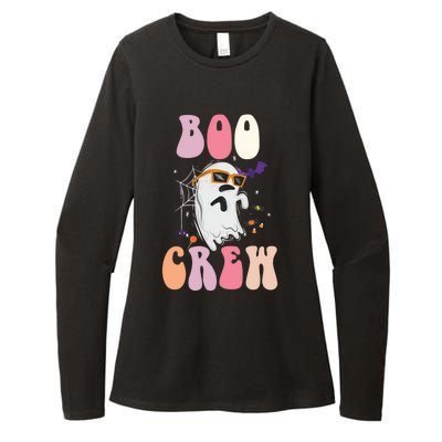 Boo Crew Cute Ghost Halloween Costume Spooky Season Cute Gift Womens CVC Long Sleeve Shirt