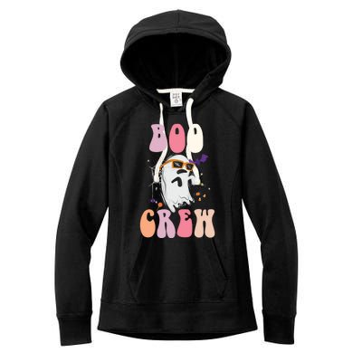 Boo Crew Cute Ghost Halloween Costume Spooky Season Cute Gift Women's Fleece Hoodie