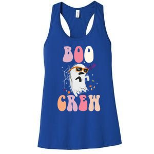 Boo Crew Cute Ghost Halloween Costume Spooky Season Cute Gift Women's Racerback Tank