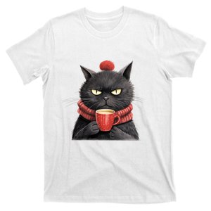 Black Christmas Cat Coffee Mug T-Shirt