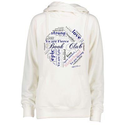 Book Club custom design Belmoun  Womens Funnel Neck Pullover Hood