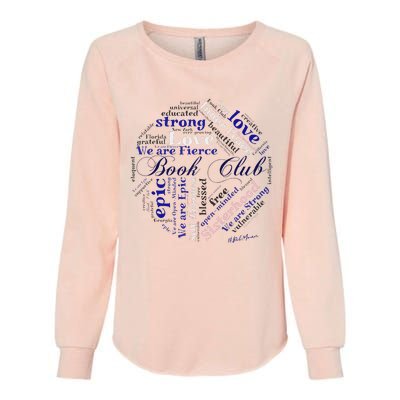 Book Club custom design Belmoun  Womens California Wash Sweatshirt