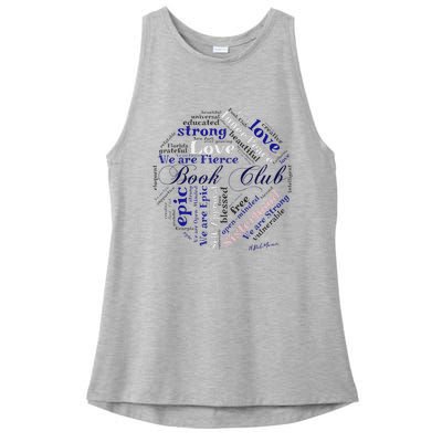 Book Club custom design Belmoun  Ladies PosiCharge Tri-Blend Wicking Tank