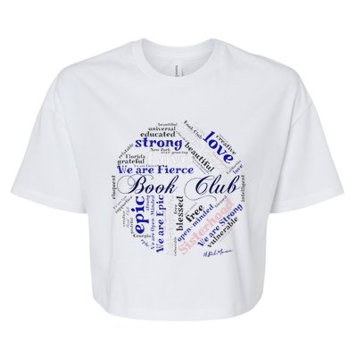 Book Club custom design Belmoun  Bella+Canvas Jersey Crop Tee