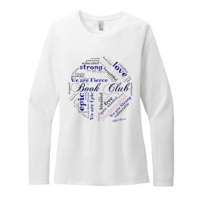 Book Club custom design Belmoun  Womens CVC Long Sleeve Shirt