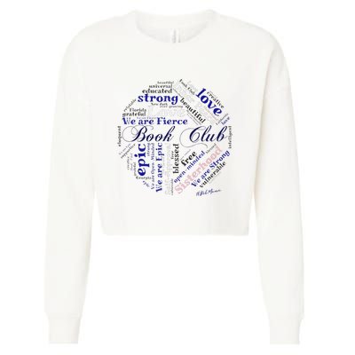 Book Club custom design Belmoun  Cropped Pullover Crew