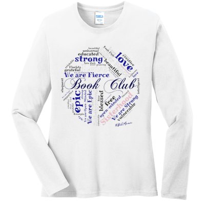 Book Club custom design Belmoun  Ladies Long Sleeve Shirt