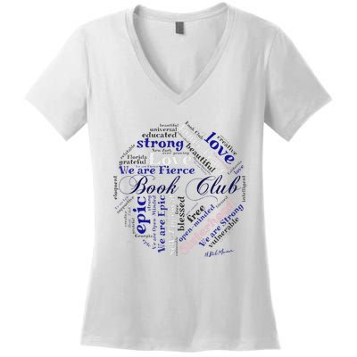 Book Club custom design Belmoun  Women's V-Neck T-Shirt