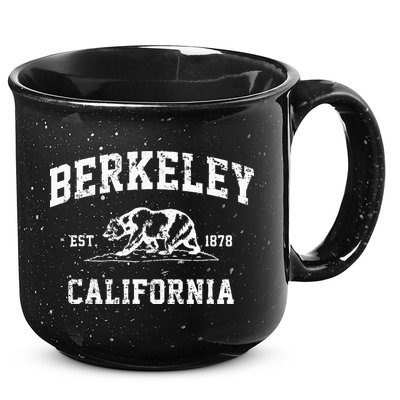 Berkeley California CA Retro Vintage Cali Bear Republic 15oz Campfire Ceramic Mug