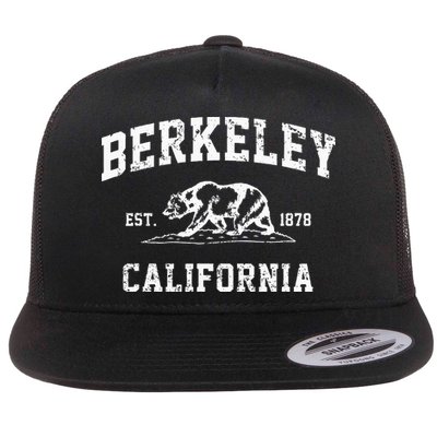 Berkeley California CA Retro Vintage Cali Bear Republic Flatbill Hat