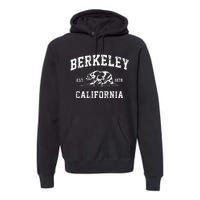 Berkeley California CA Retro Vintage Cali Bear Republic Premium Hoodie