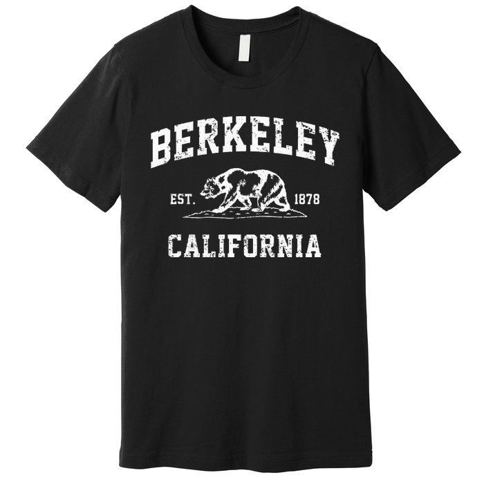 Berkeley California CA Retro Vintage Cali Bear Republic Premium T-Shirt