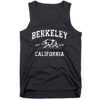 Berkeley California CA Retro Vintage Cali Bear Republic Tank Top