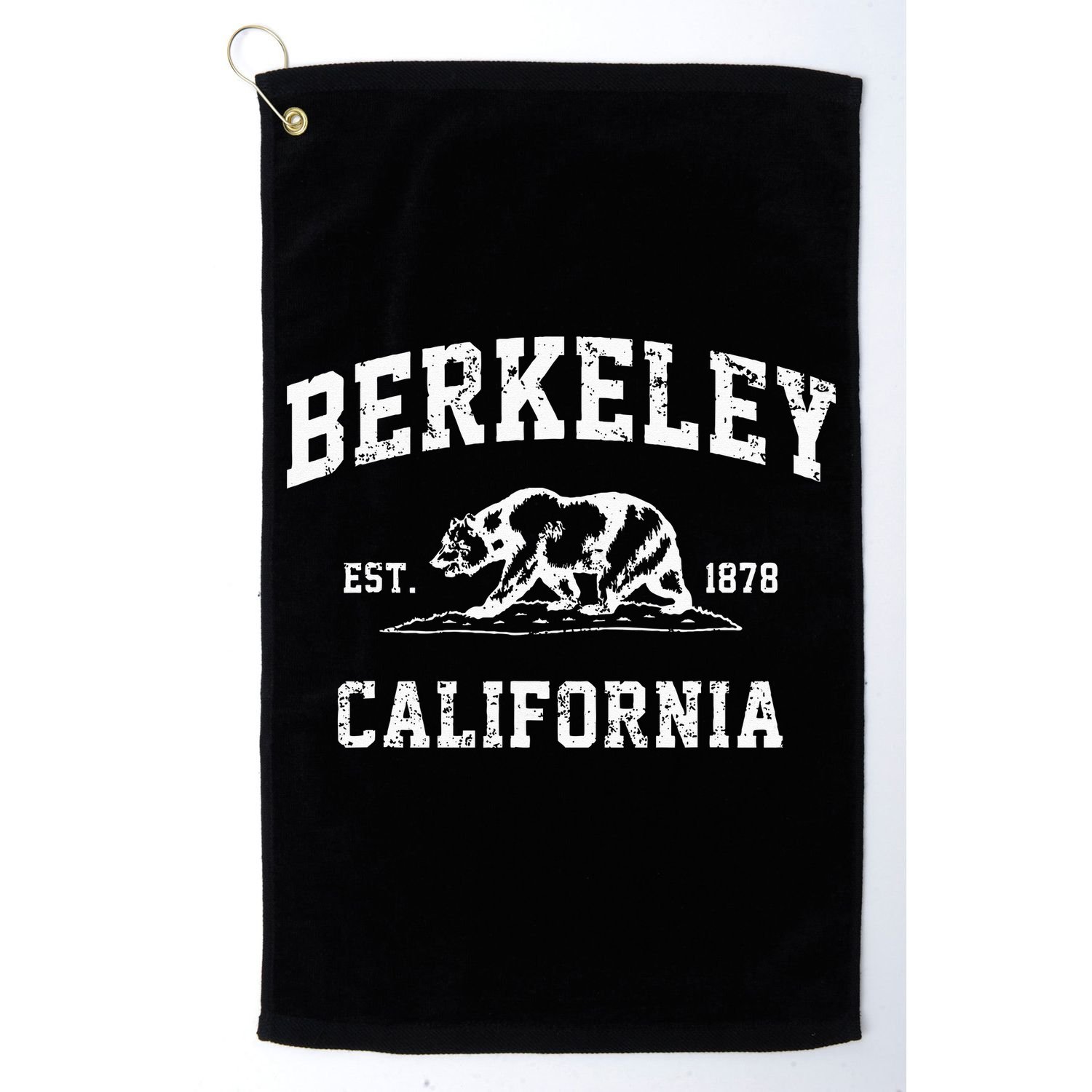 Berkeley California CA Retro Vintage Cali Bear Republic Golf Towel
