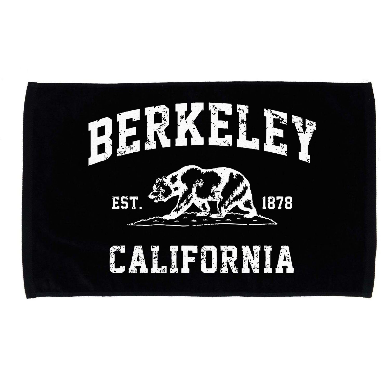 Berkeley California CA Retro Vintage Cali Bear Republic Microfiber Hand Towel