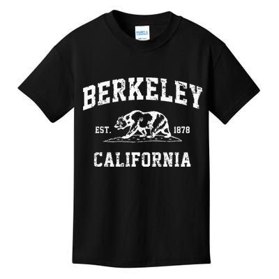 Berkeley California CA Retro Vintage Cali Bear Republic Kids T-Shirt