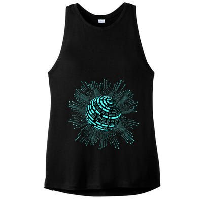 Binary Coding Computer Nerd Geeks Programmer Funny Coding  Ladies PosiCharge Tri-Blend Wicking Tank