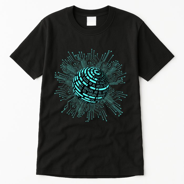 Binary Coding Computer Nerd Geeks Programmer Funny Coding  Tall T-Shirt