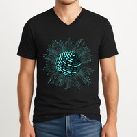 Binary Coding Computer Nerd Geeks Programmer Funny Coding  V-Neck T-Shirt