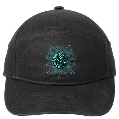 Binary Coding Computer Nerd Geeks Programmer Funny Coding  7-Panel Snapback Hat