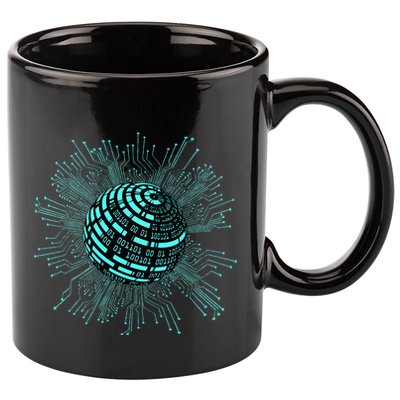 Binary Coding Computer Nerd Geeks Programmer Funny Coding  11oz C Handle Ceramic Mug