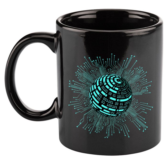 Binary Coding Computer Nerd Geeks Programmer Funny Coding  11oz C Handle Ceramic Mug