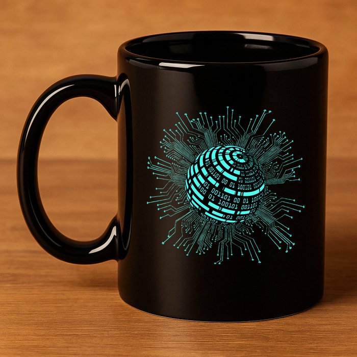 Binary Coding Computer Nerd Geeks Programmer Funny Coding  11oz C Handle Ceramic Mug