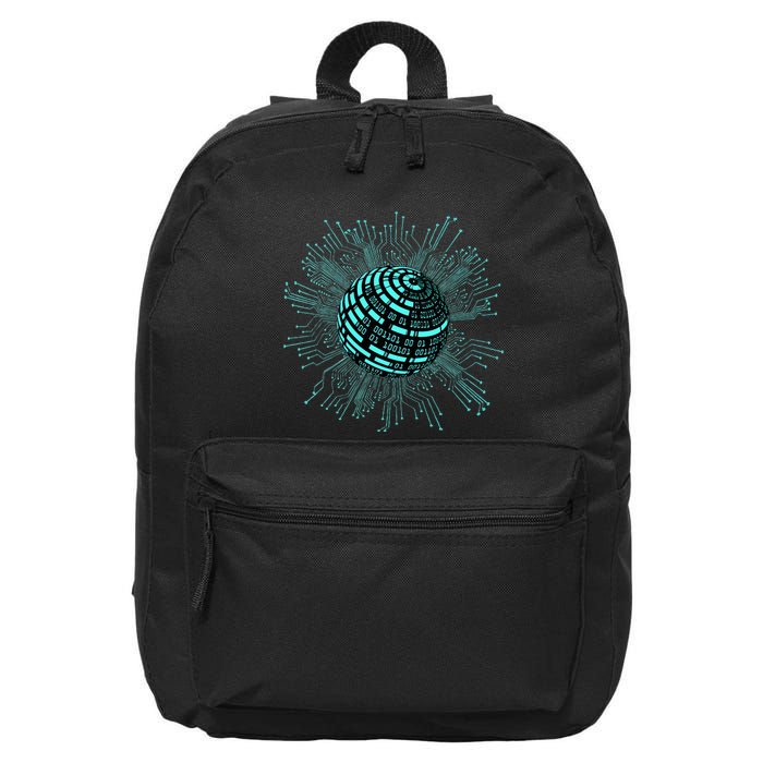 Binary Coding Computer Nerd Geeks Programmer Funny Coding  16 in Basic Backpack