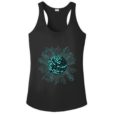 Binary Coding Computer Nerd Geeks Programmer Funny Coding  Ladies PosiCharge Competitor Racerback Tank