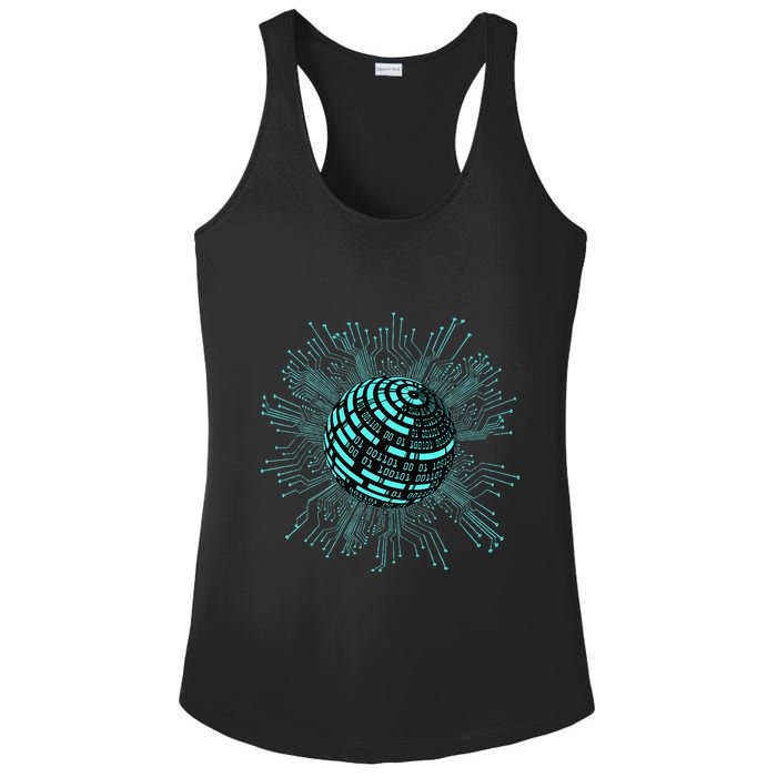 Binary Coding Computer Nerd Geeks Programmer Funny Coding  Ladies PosiCharge Competitor Racerback Tank