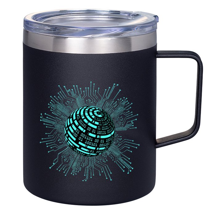 Binary Coding Computer Nerd Geeks Programmer Funny Coding  12oz Stainless Steel Coffee Mug